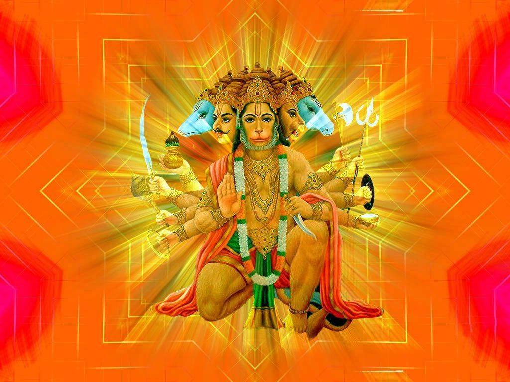 Hanuman Ji Hd Orange Wallpaper