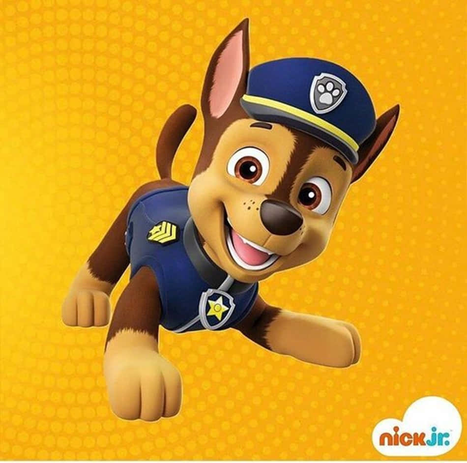 Happy Chase Paw Patrol Police Dog Wallpaper