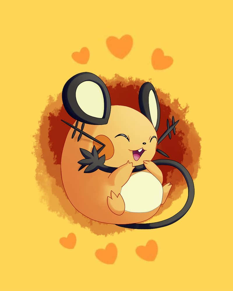 Happy Dedenne Hearts Wallpaper