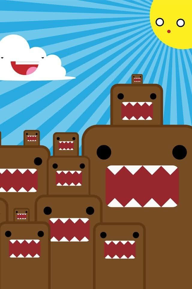 Happy Domo Family Sunny Day Wallpaper