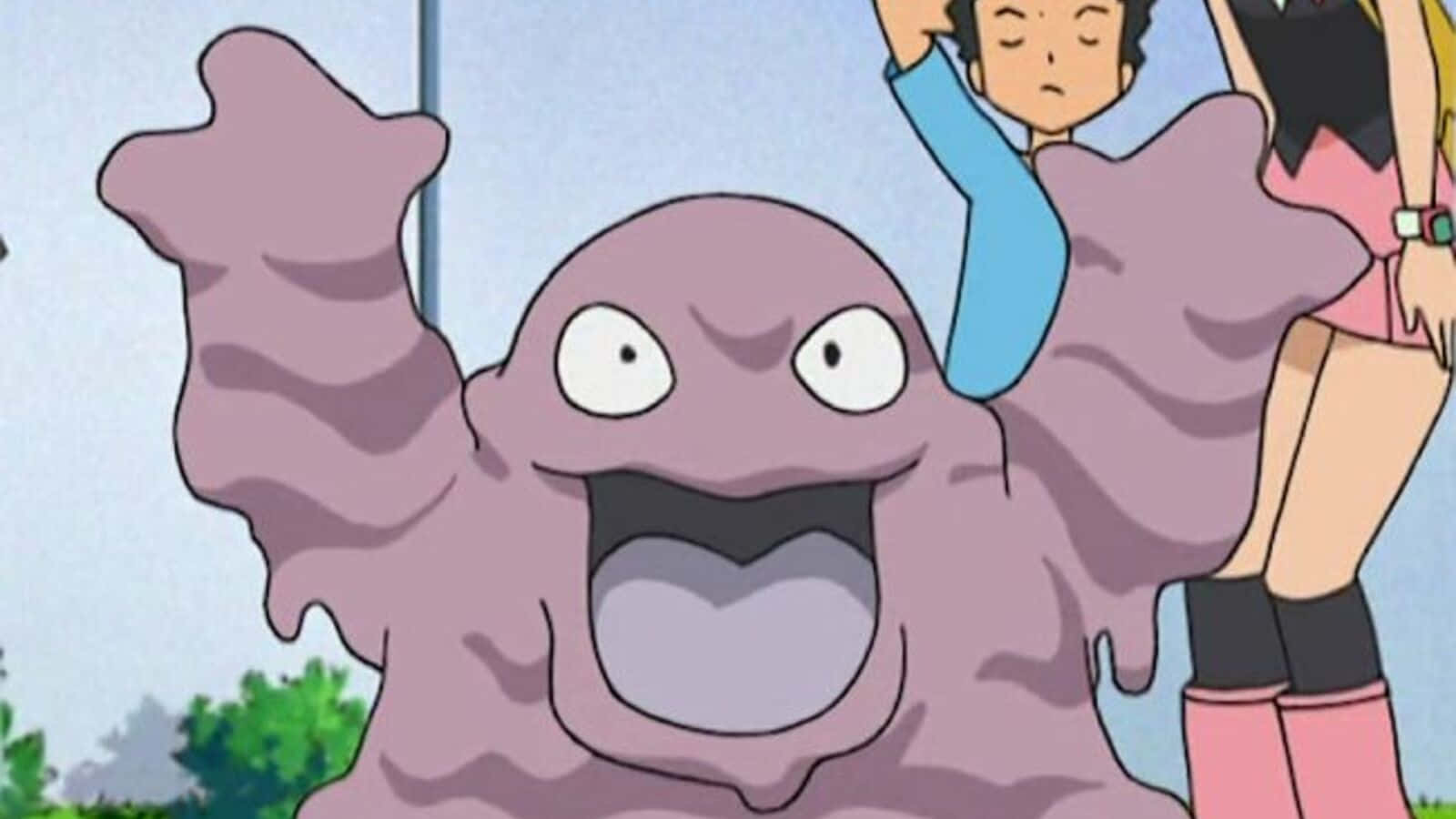 Happy Grimer In The Pokemon Anime Wallpaper