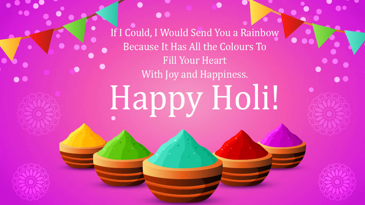 Happy Holi Wishes And Greetings Wallpaper