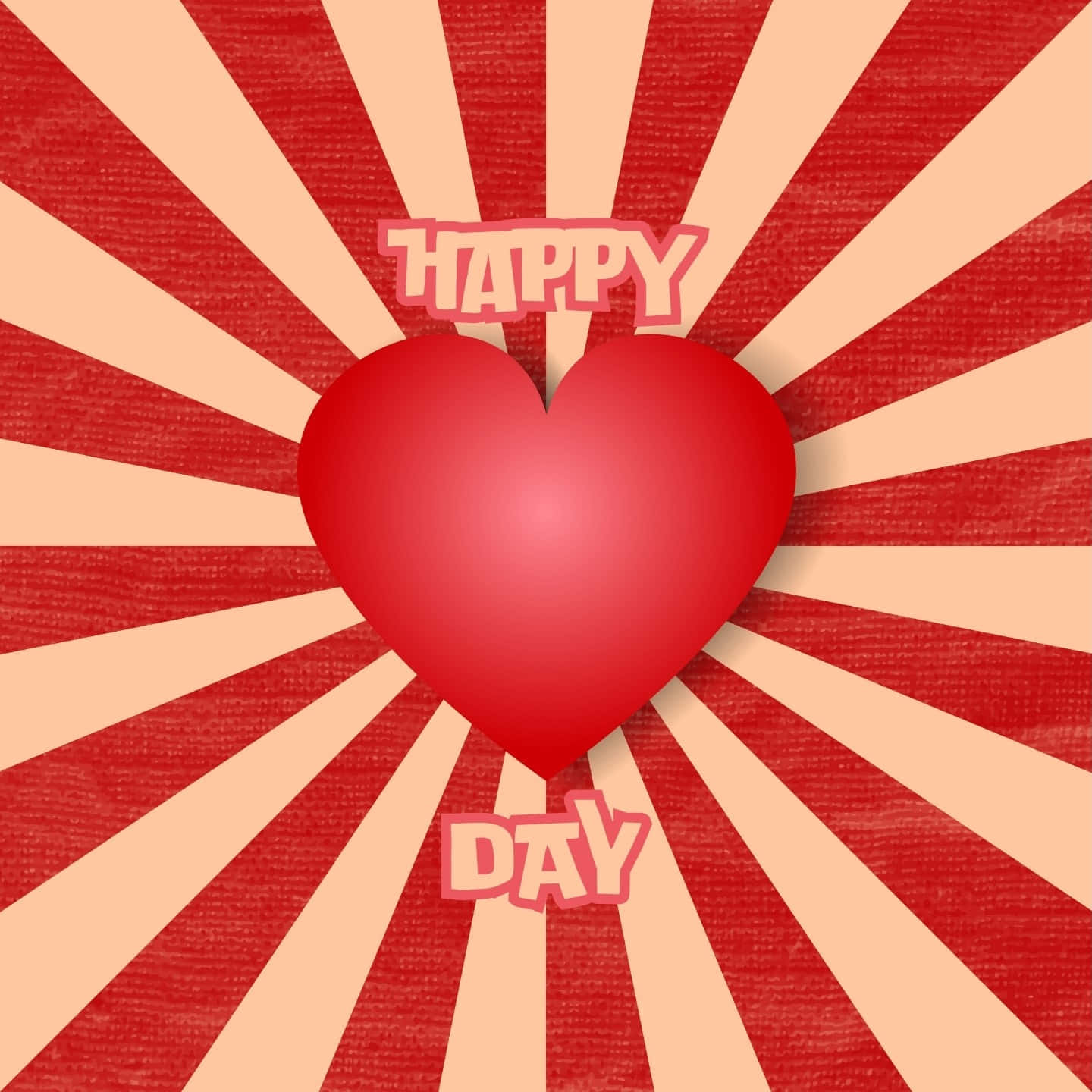 Happy Love Day Heart Background Wallpaper