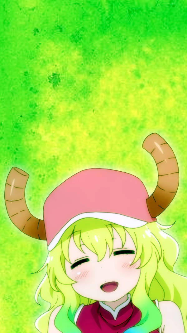 Happy Lucoa Green Phone Wallpaper