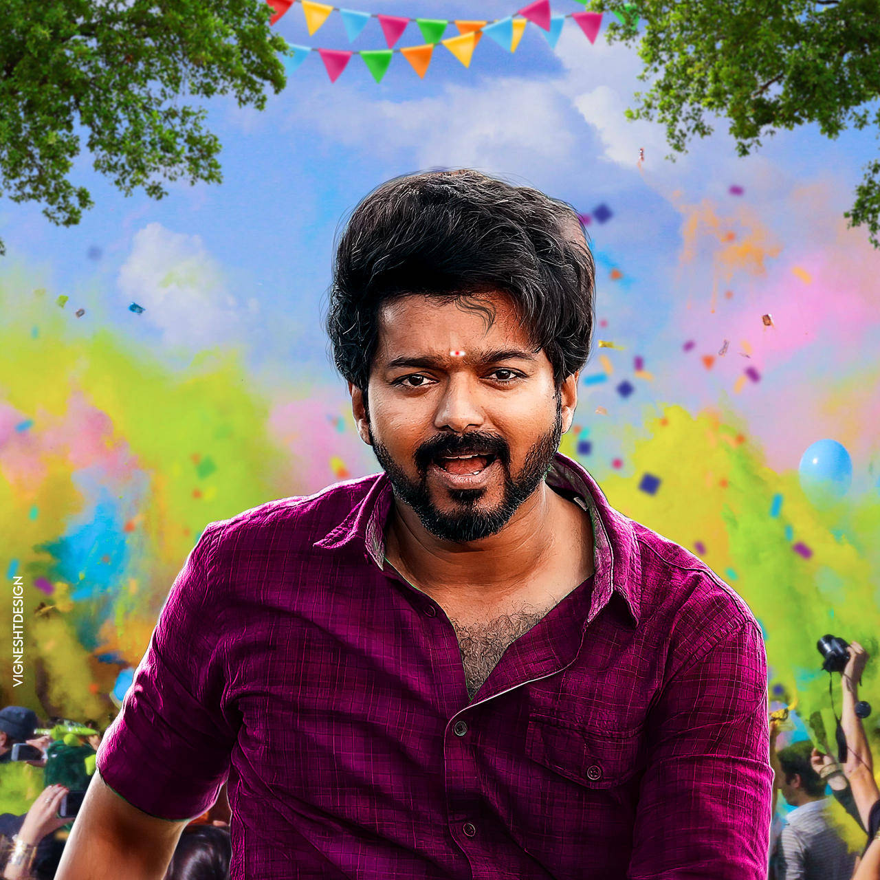 Happy Master Vijay Hd Wallpaper