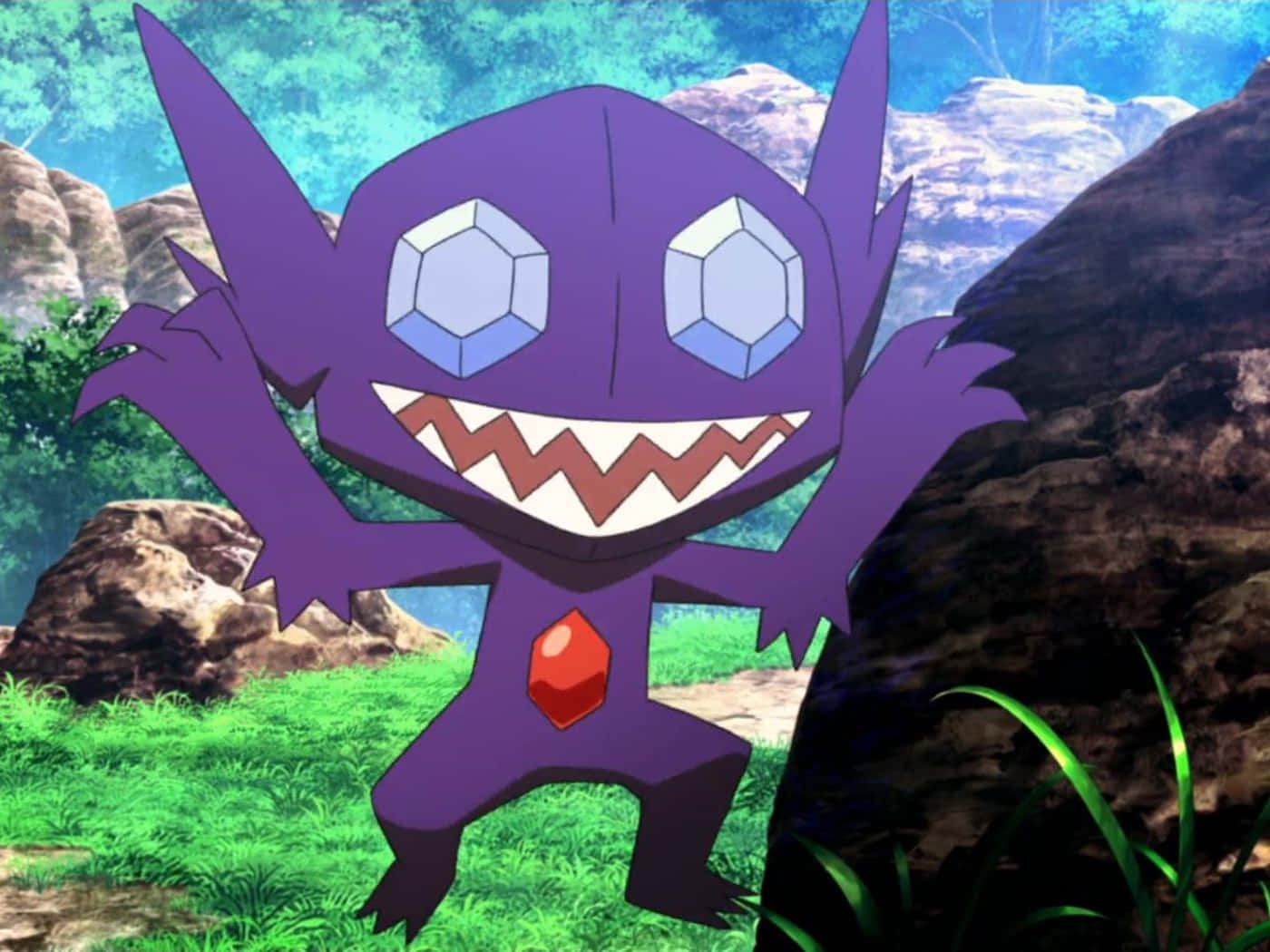 Happy Sableye Wallpaper