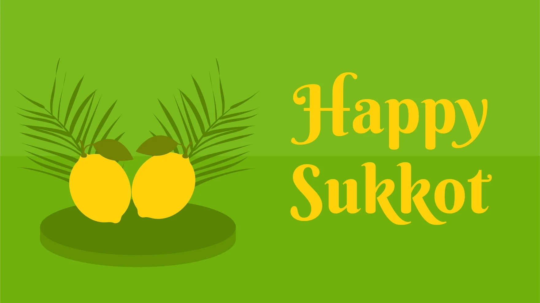 Happy Sukkot Greeting Card Wallpaper