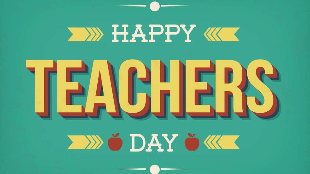 Happy Teachers Day Celebration Banner Wallpaper