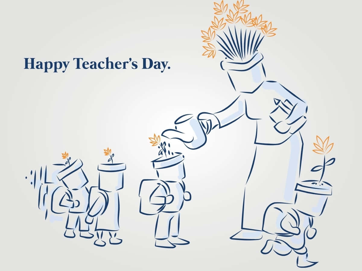 Happy Teachers Day Celebration Illustration Wallpaper