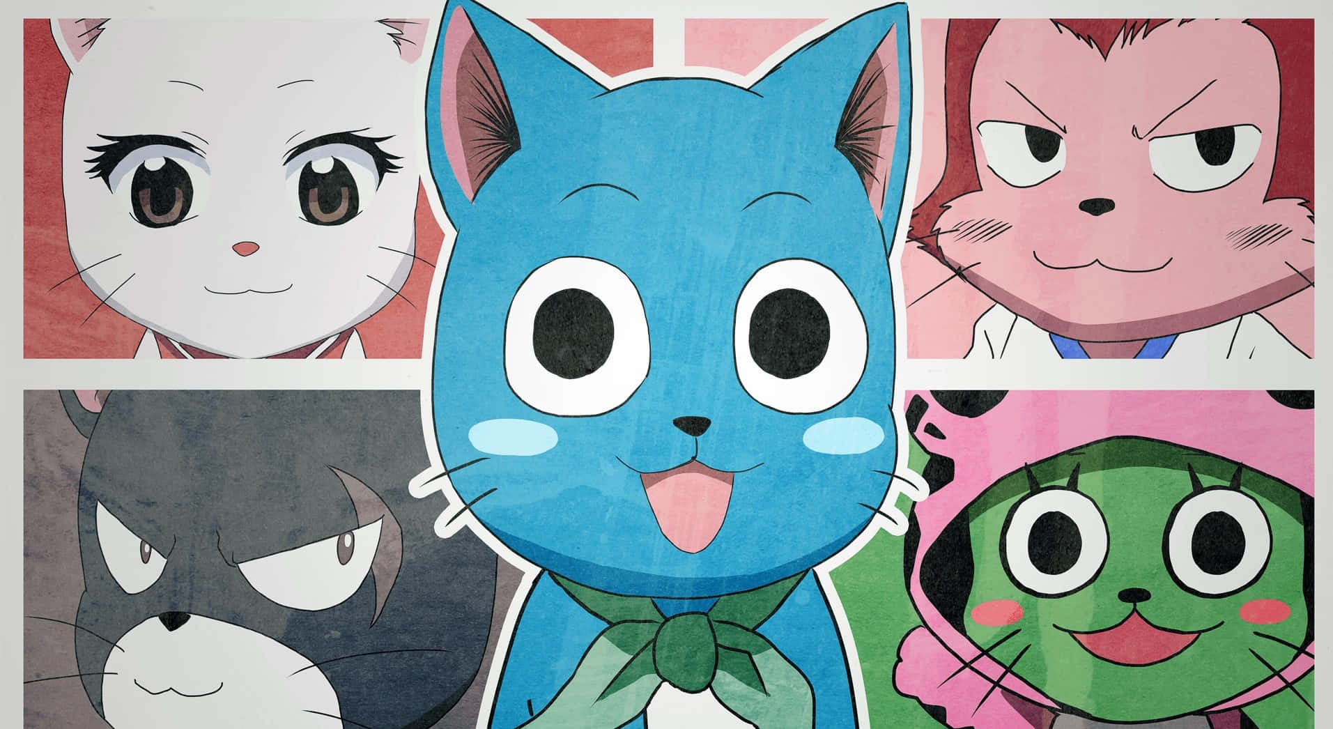 Happy The Blue Exceed From Fairy Tail Wallpaper