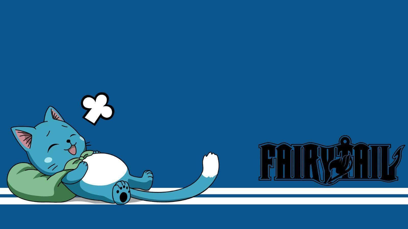 Happy The Blue Exceed From Fairy Tail Wallpaper