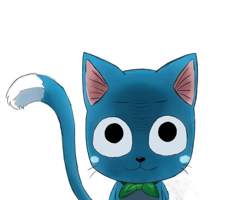 Happy The Blue Exceed From Fairy Tail Wallpaper