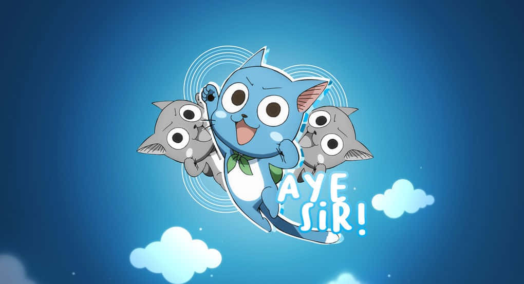 Happy The Flying Cat From Fairy Tail Wallpaper