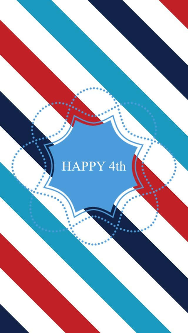 Happy4thof July Stripesand Stars Wallpaper