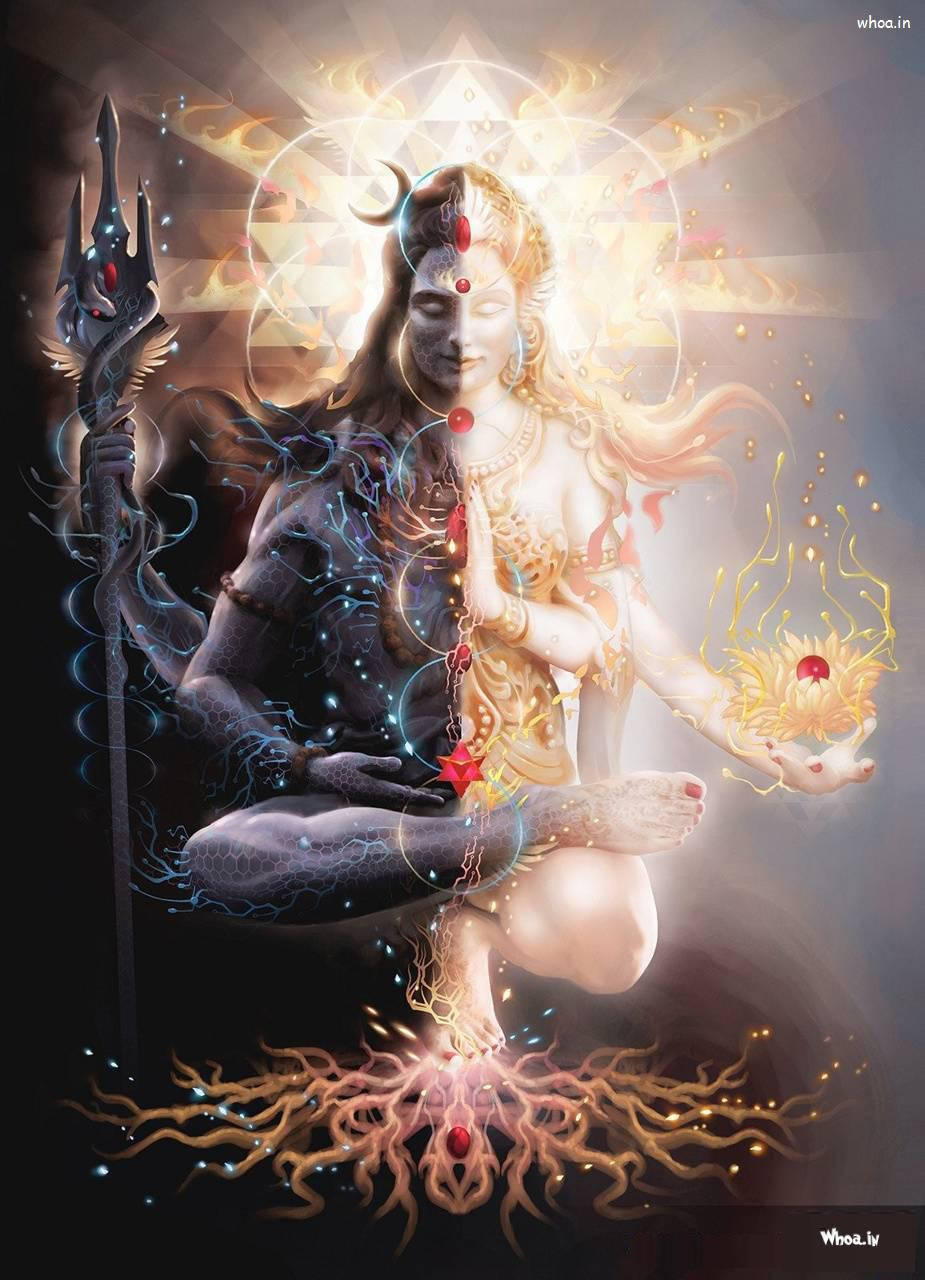 Har Har Mahadev Dark Light Wallpaper