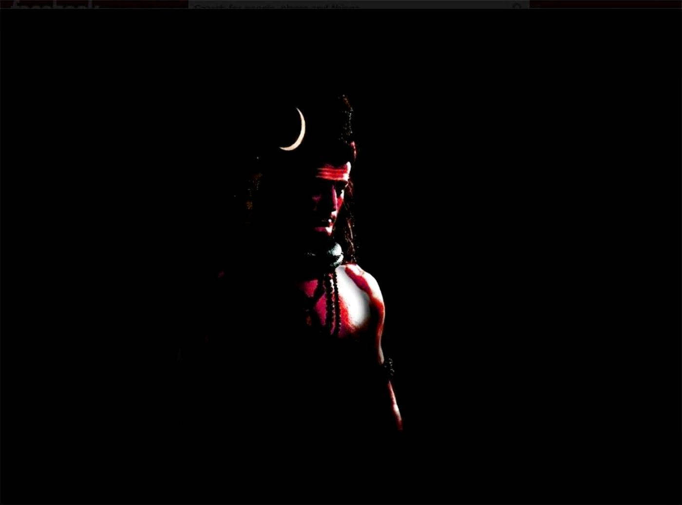 Har Har Mahadev Male Silhouette Wallpaper