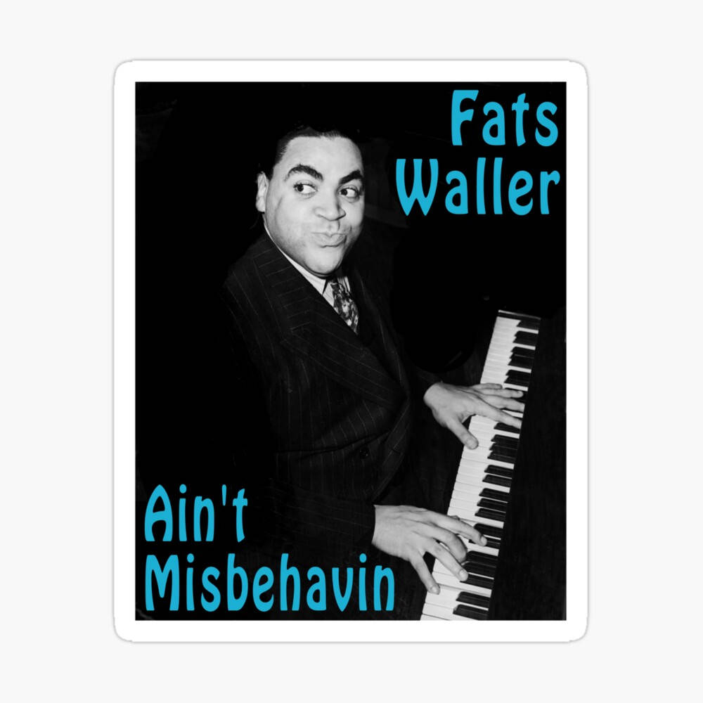 Harlem Stride Jazz Pianist Fats Waller Ain't Misbehavin Wallpaper