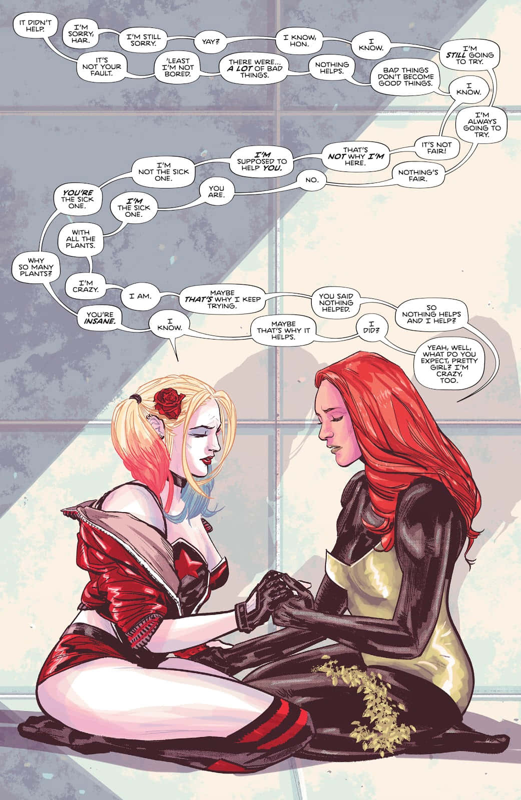 Harley Quinn And Poison Ivy In An Epic Duo Wallpaper