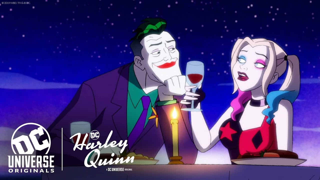 Harley Quinn Joker Cartoon Toast Wallpaper