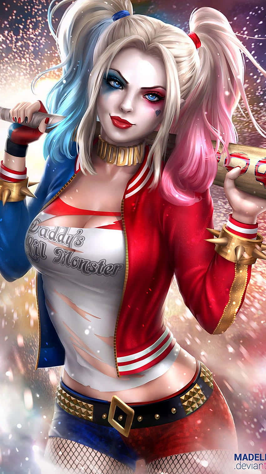 Harley Quinn Modern Interpretation Artwork Wallpaper