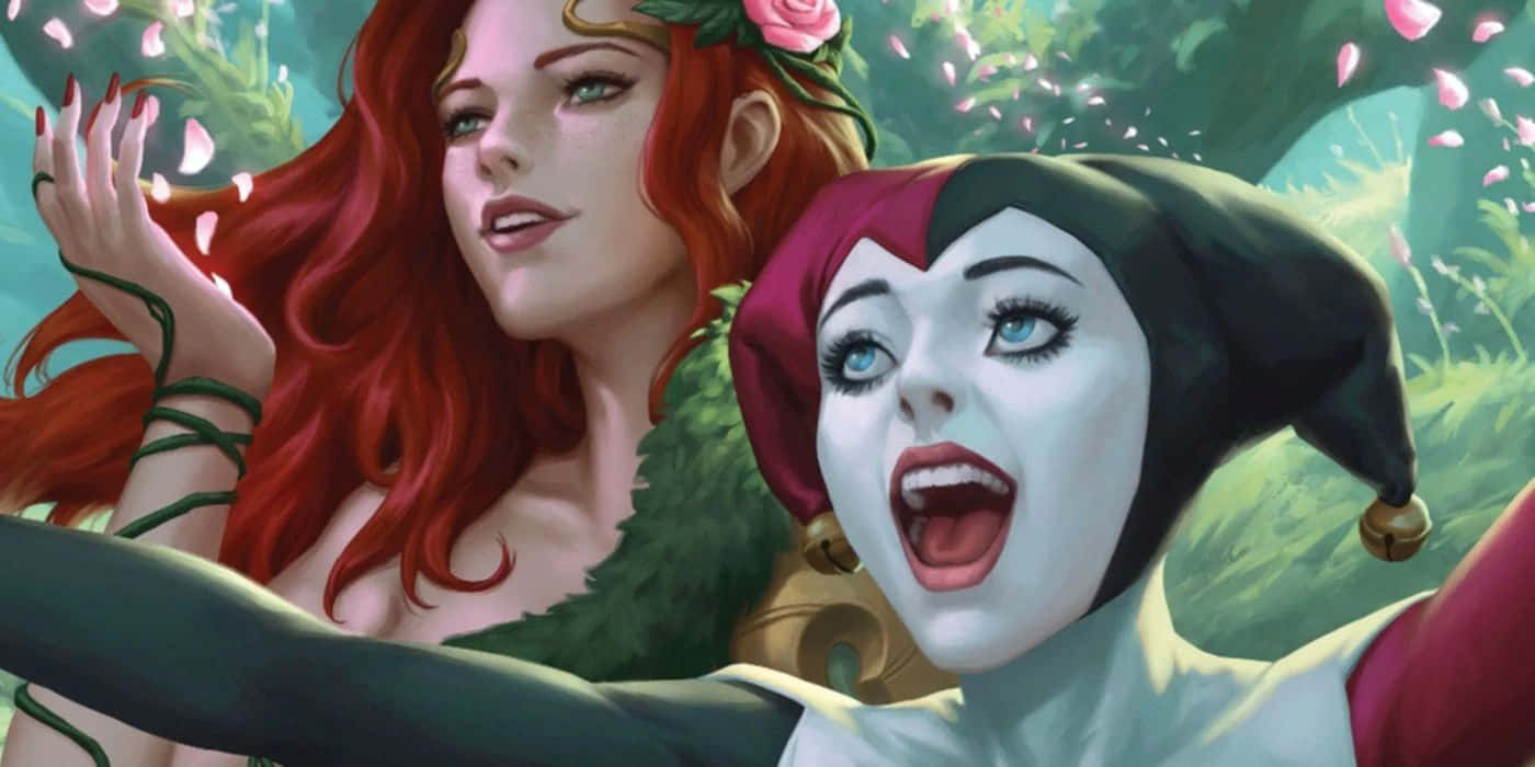 Harley Quinn Poison Ivy Dynamic Duo Wallpaper