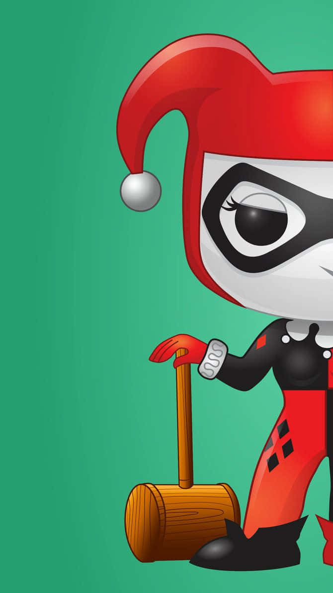 Harley Quinn With Her Signature Hammer Wallpaper