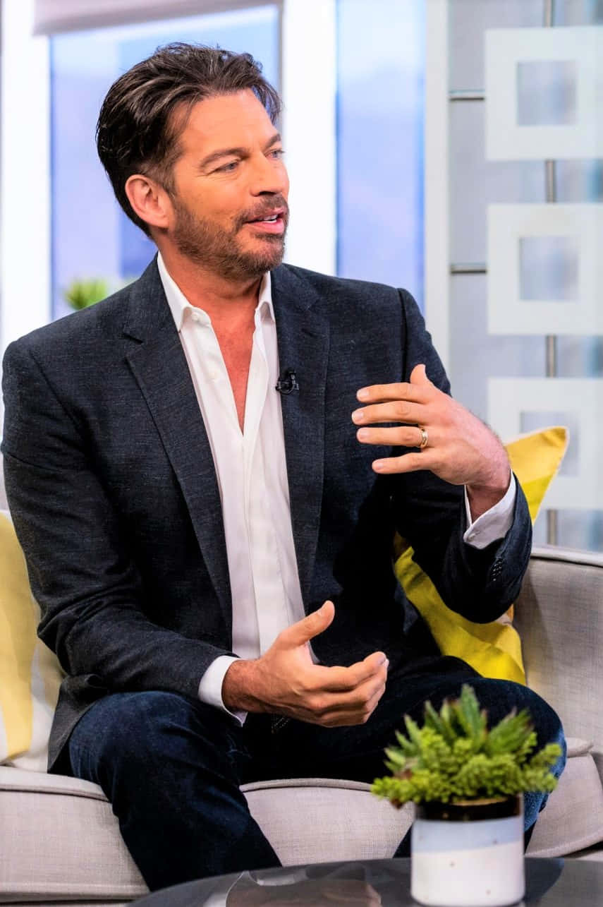 Harry Connick Jr. During A Live Performance Wallpaper