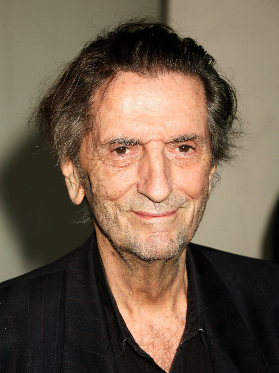 Harry Dean Stanton Smiling Profile Photography Wallpaper