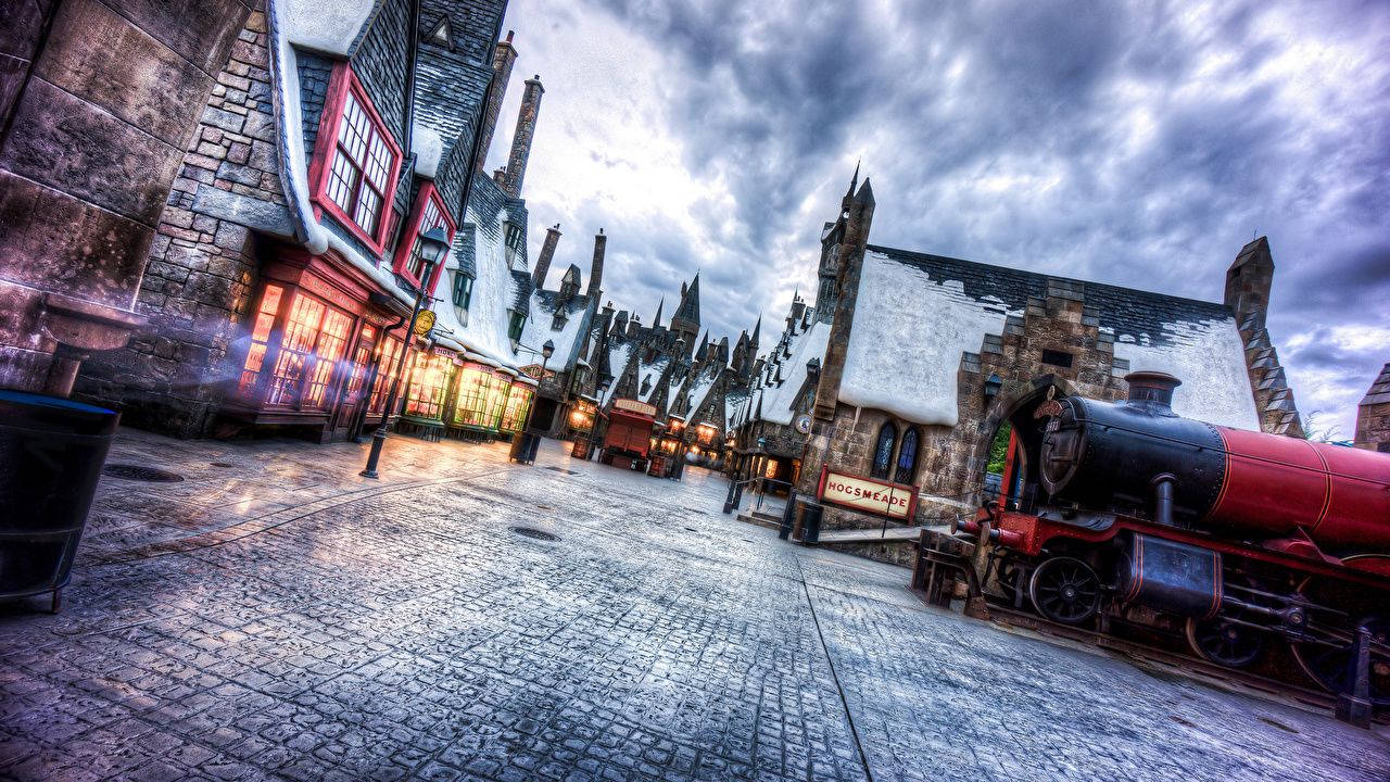 Harry Potter Hogsmeade Village Aesthetic Wallpaper