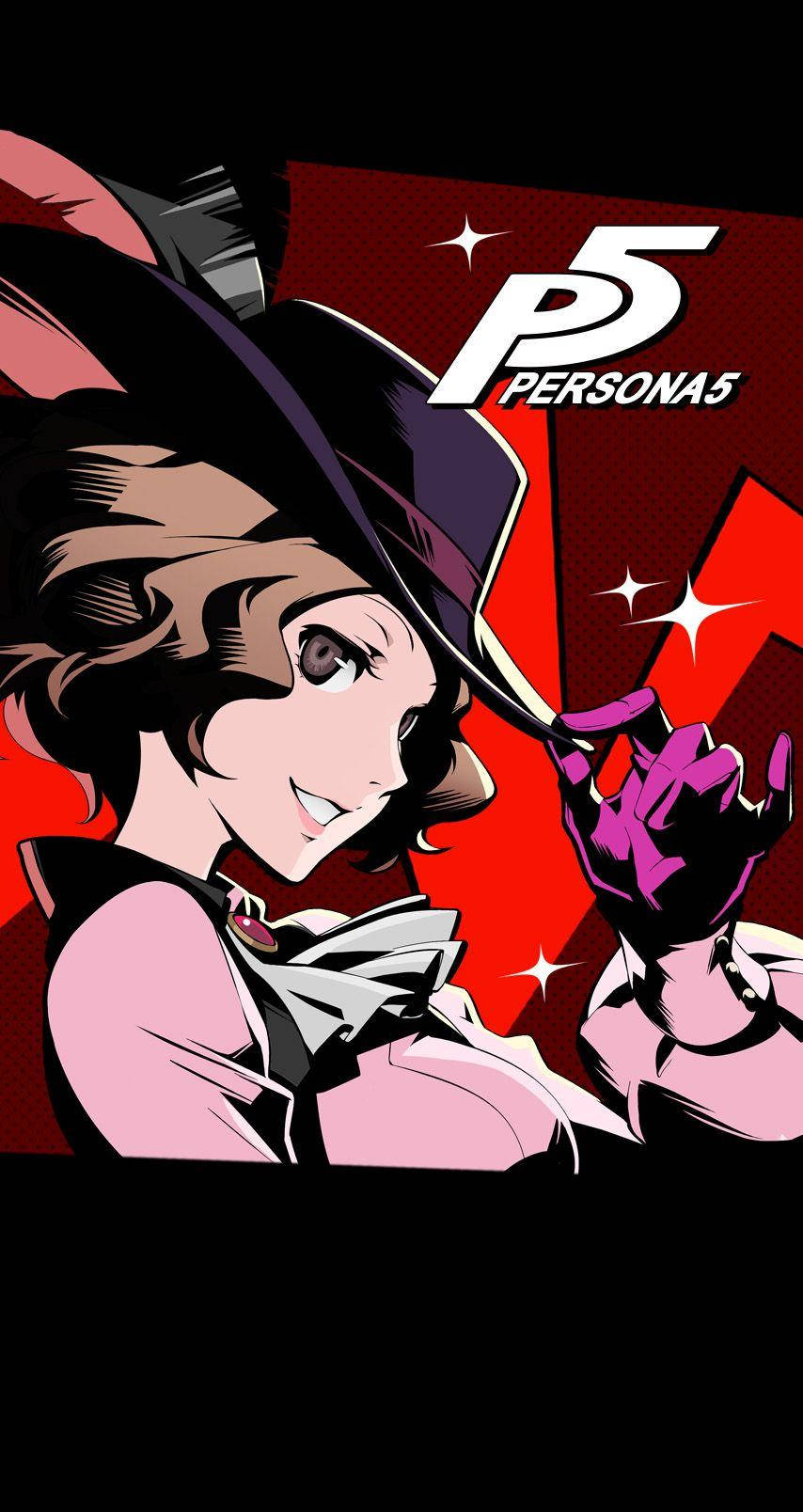 Haru Okumura Side Profile Persona 5 Phone Wallpaper