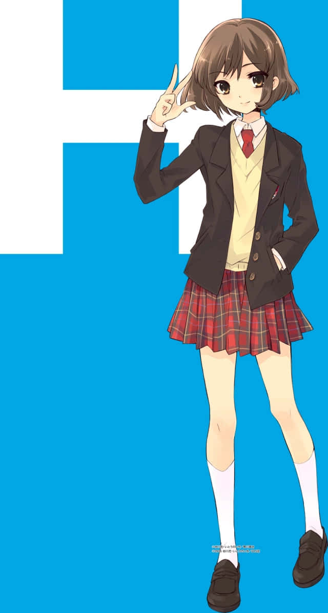 Haruhi Sasaki Captivating Portrait Wallpaper