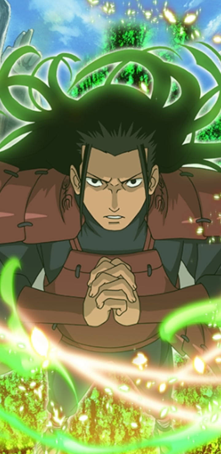 Hashirama Senju Green Glow Wallpaper