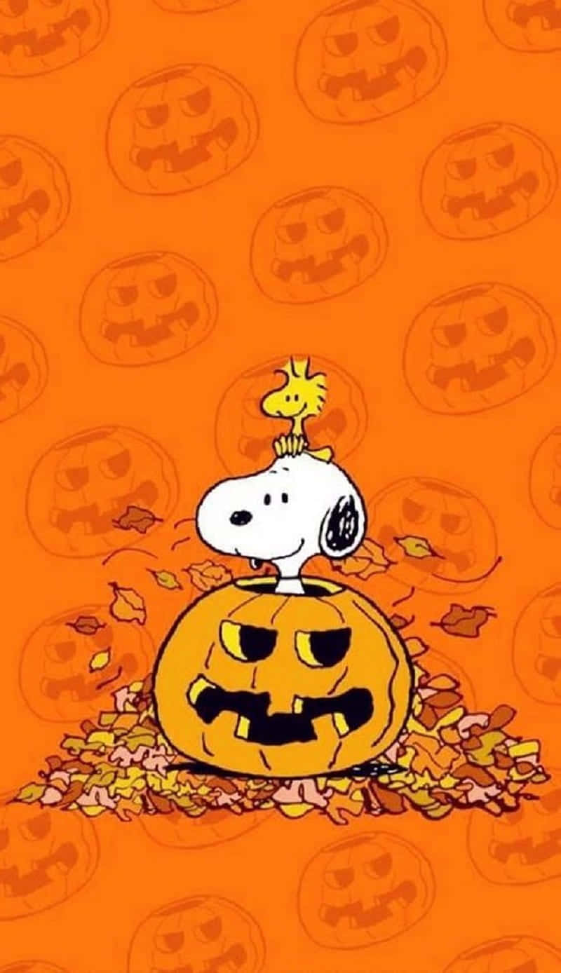 Have A Fun Autumn Adventure With Snoopy Wallpaper