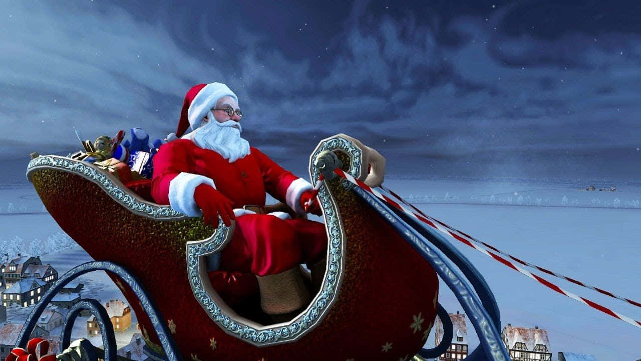 Have Yourself A Merry Little Christmas With Santa Claus Hd Wallpaper