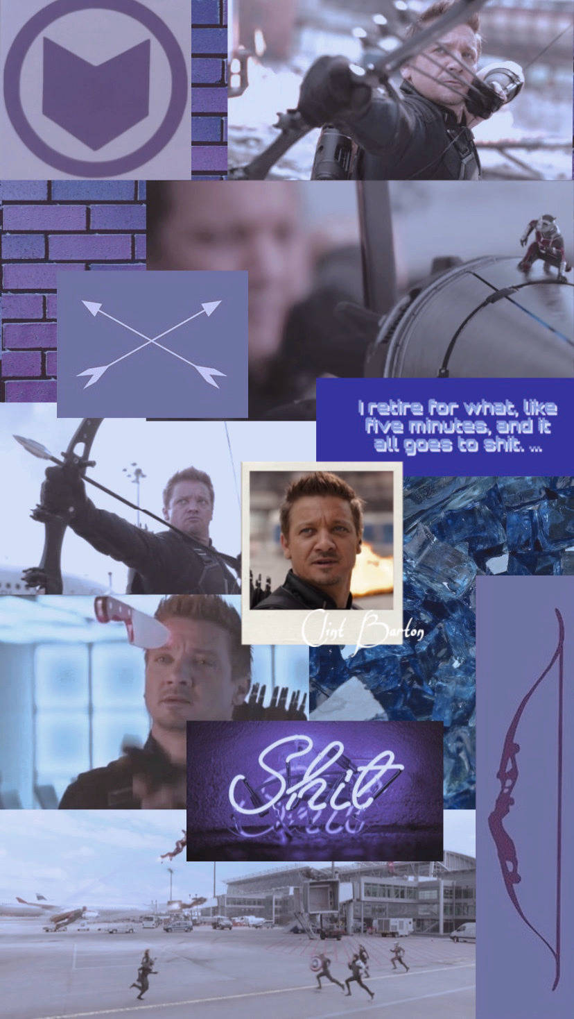 Hawkeye Mood Board Fanart Wallpaper