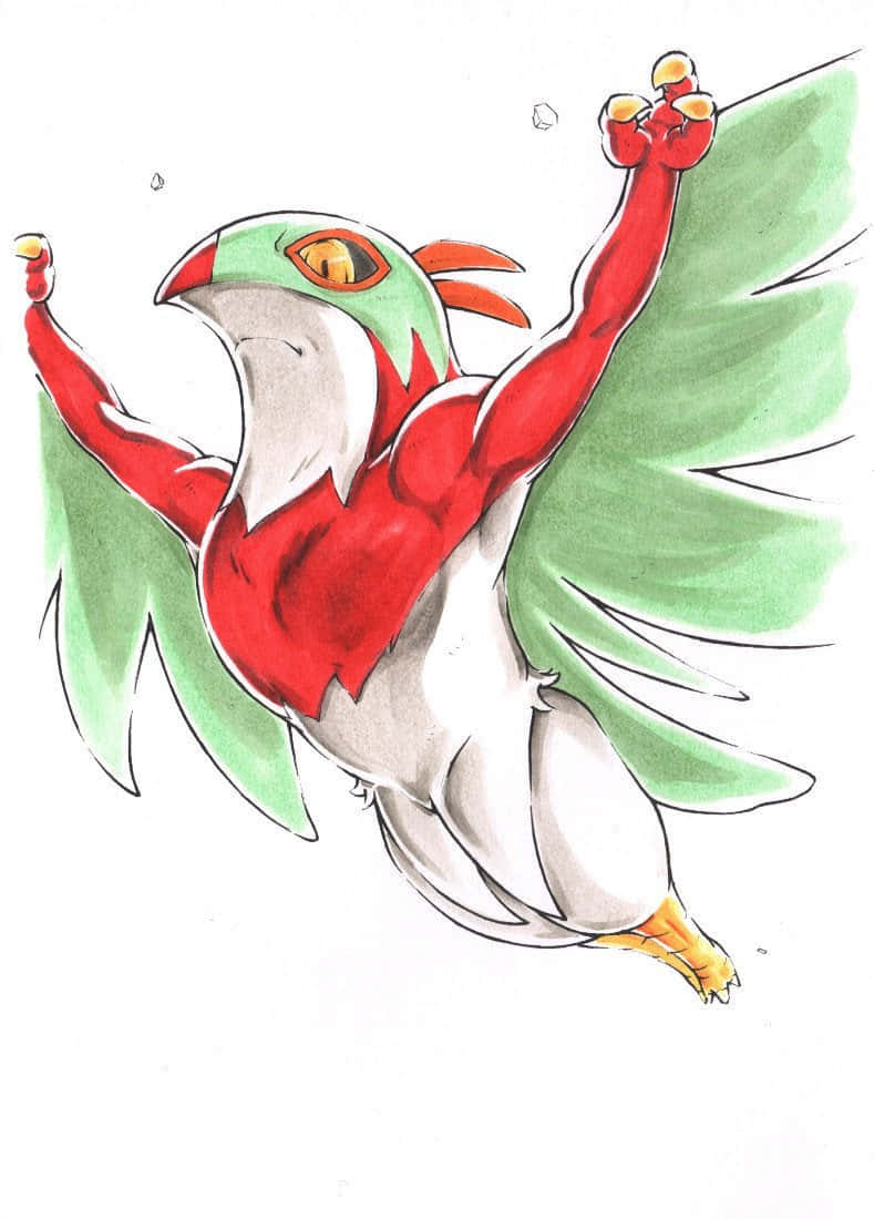 Hawlucha Flying High Wallpaper