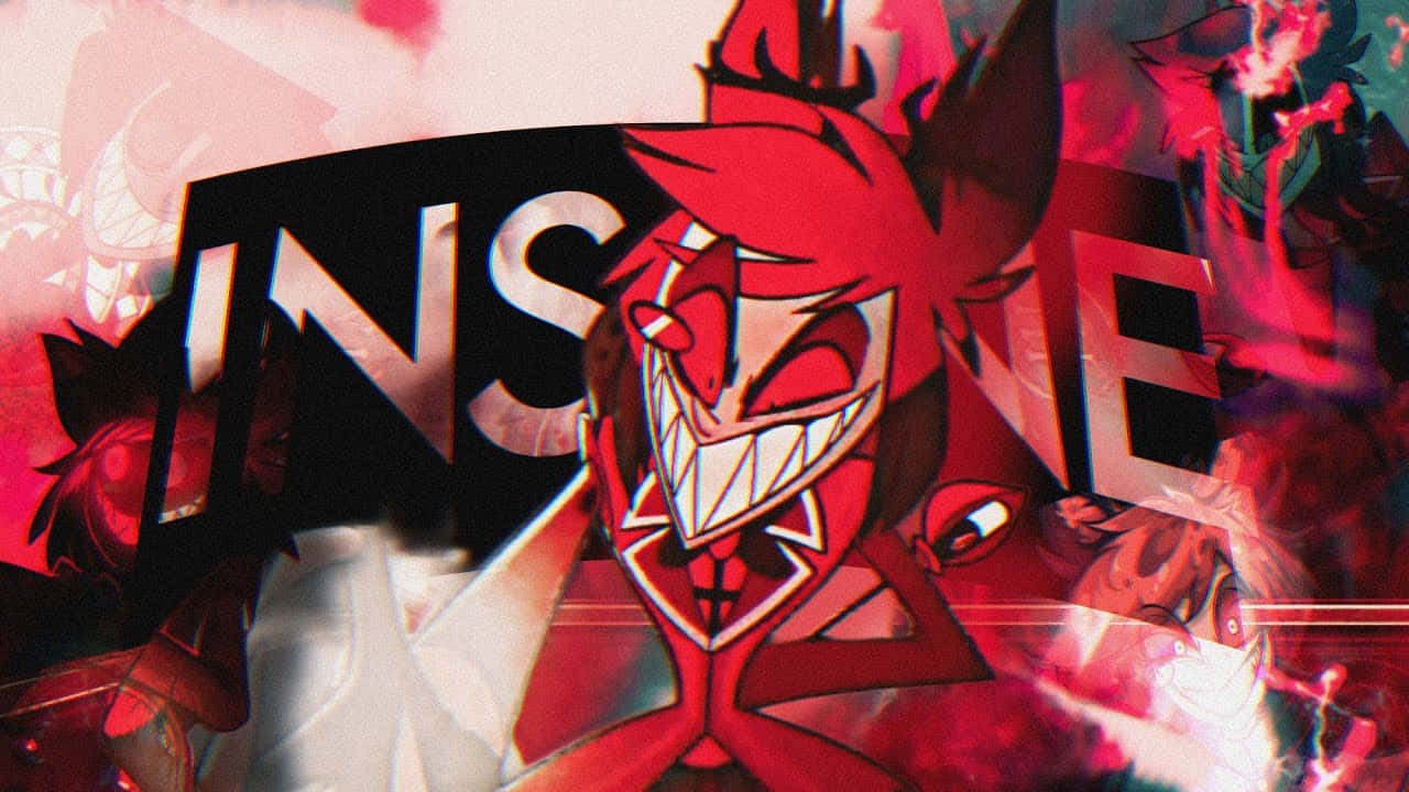 Hazbin Hotel Alastor Glitch Art Wallpaper