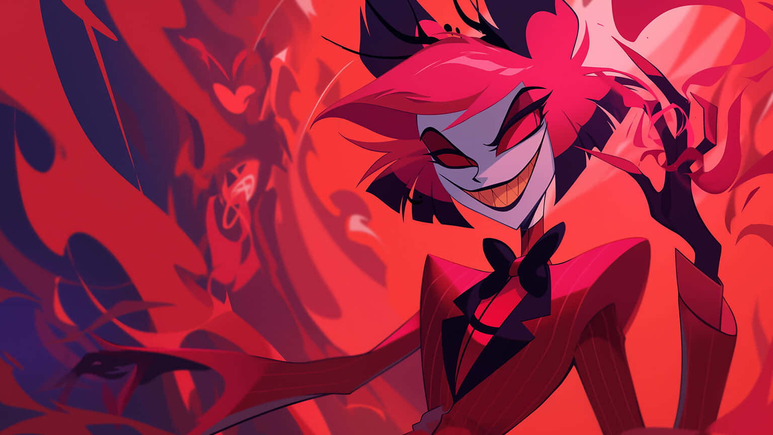 Hazbin Hotel Alastor Smirk Wallpaper