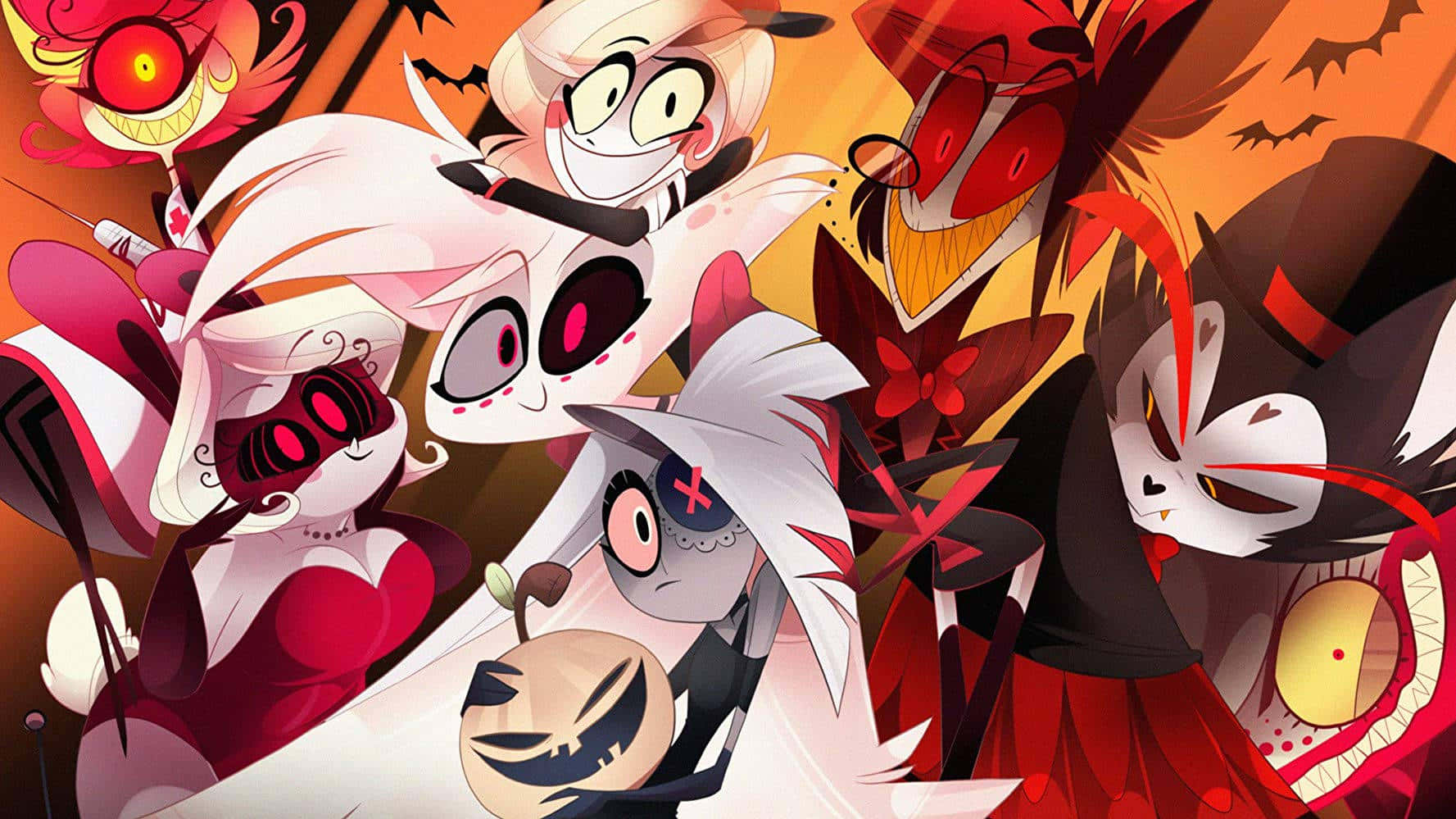 Hazbin Hotel Animated Characters Artwork Wallpaper