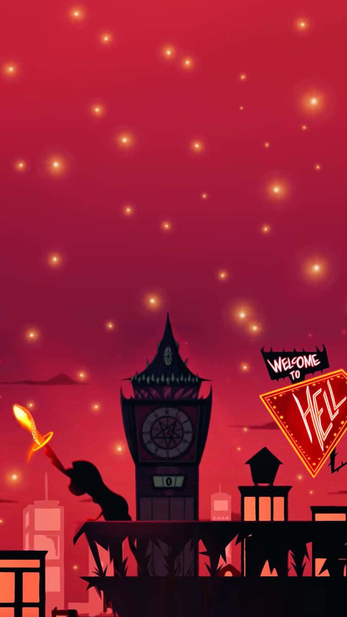 Hazbin Hotel_ Welcome To Hell_ Silhouette Wallpaper