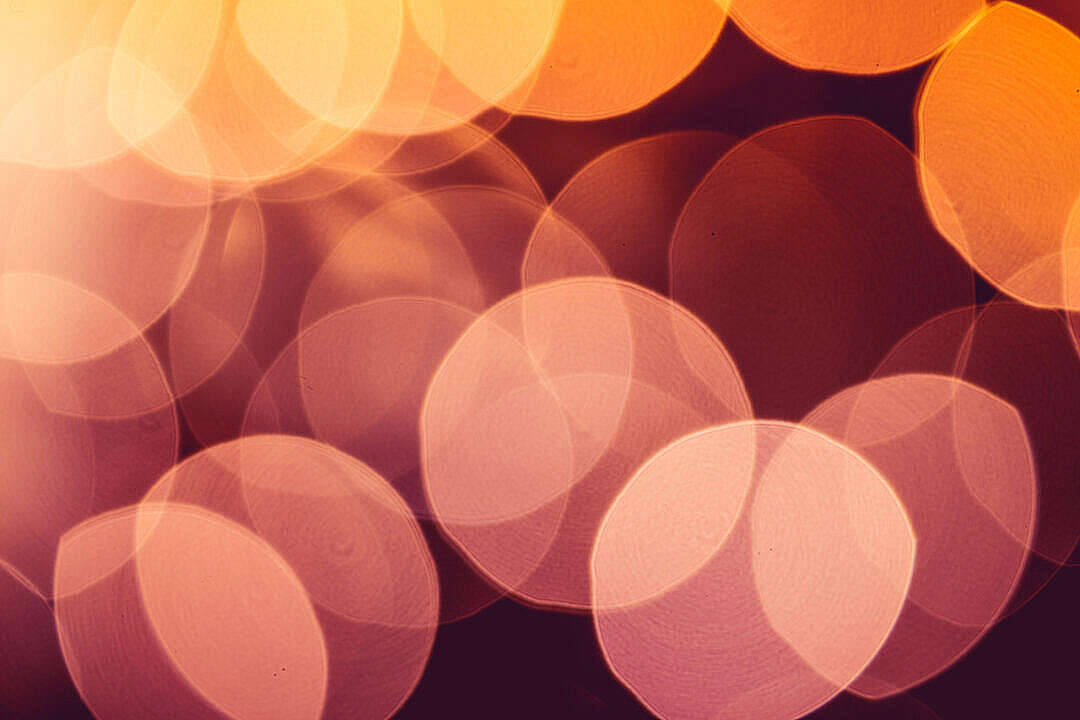 Hd Abstract Bokeh In Orange Circles Wallpaper