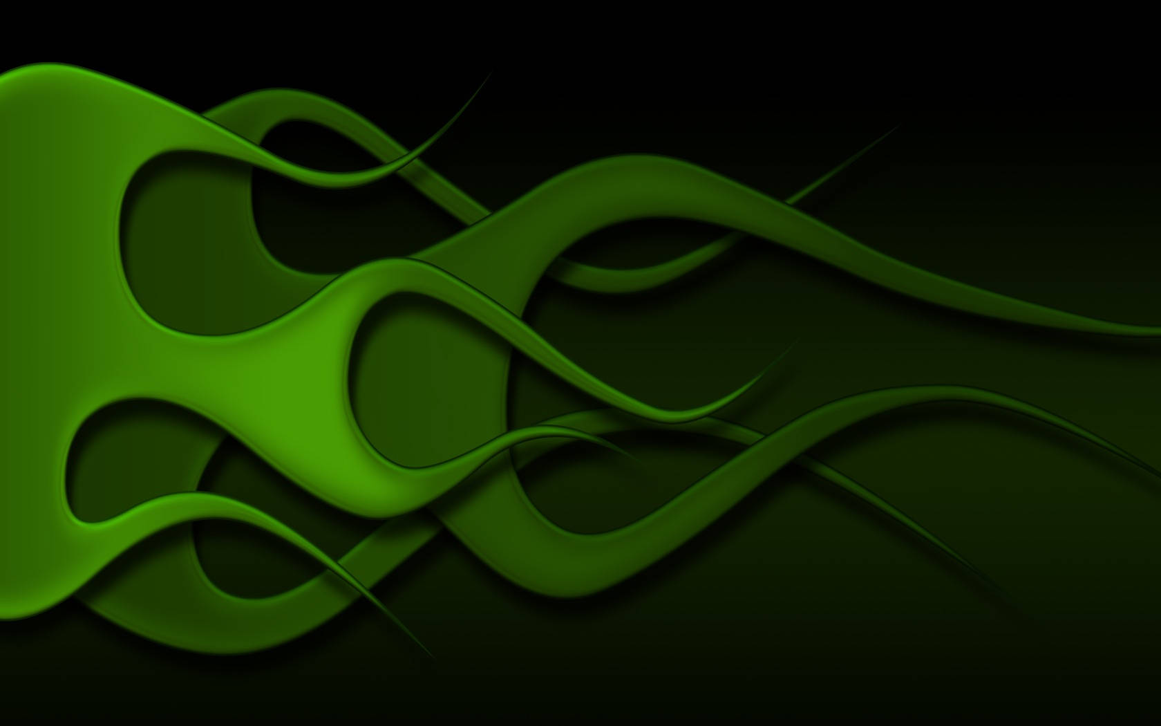 Hd Green Fire Wallpaper