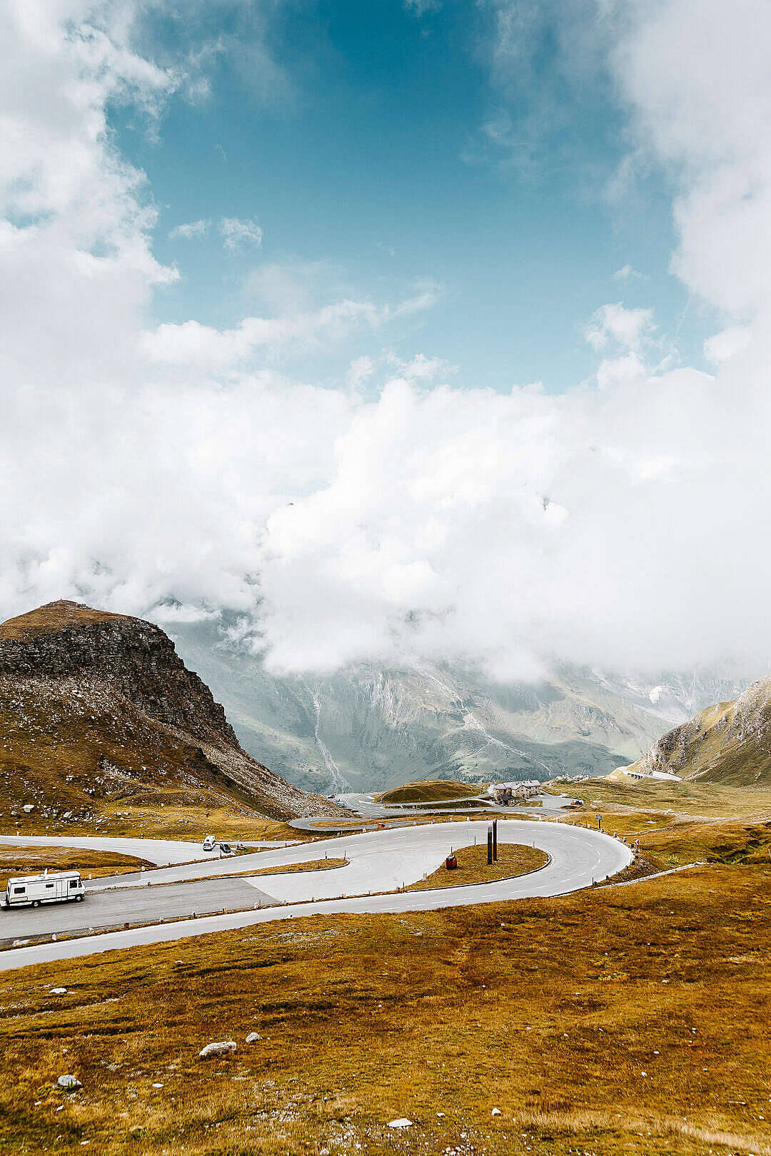 Hd Landscape Zigzag Turns On Grossglockner Wallpaper