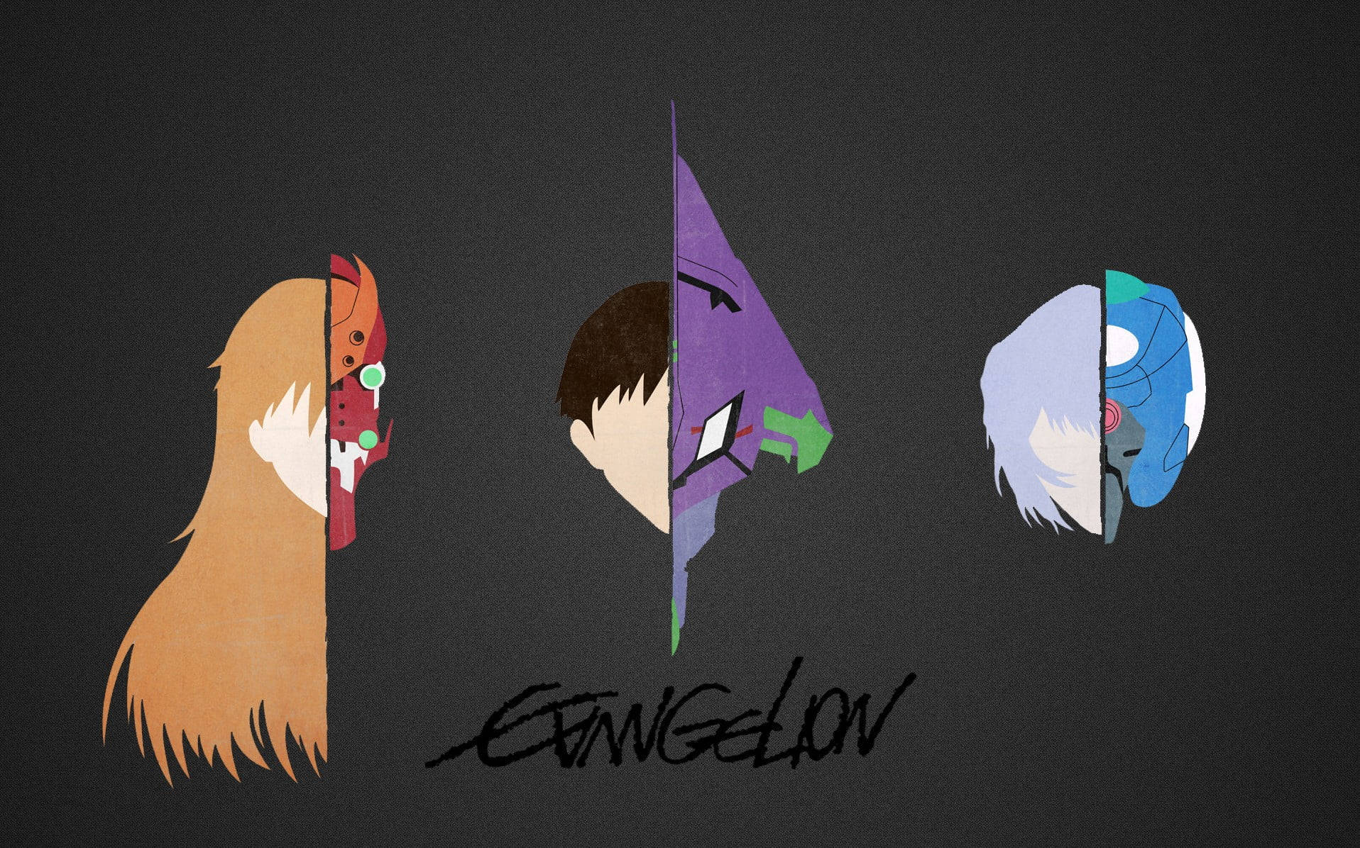 Head Portrait Evangelion Phone Wallpaper