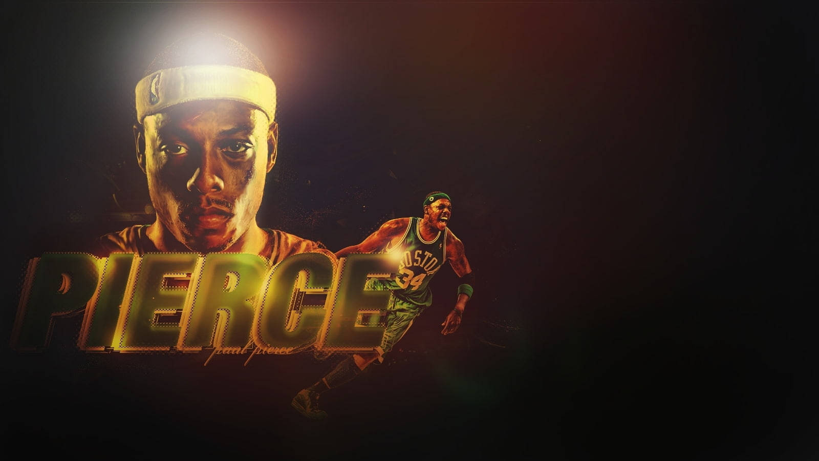 Head Shot Edit Of Paul Pierce Wallpaper