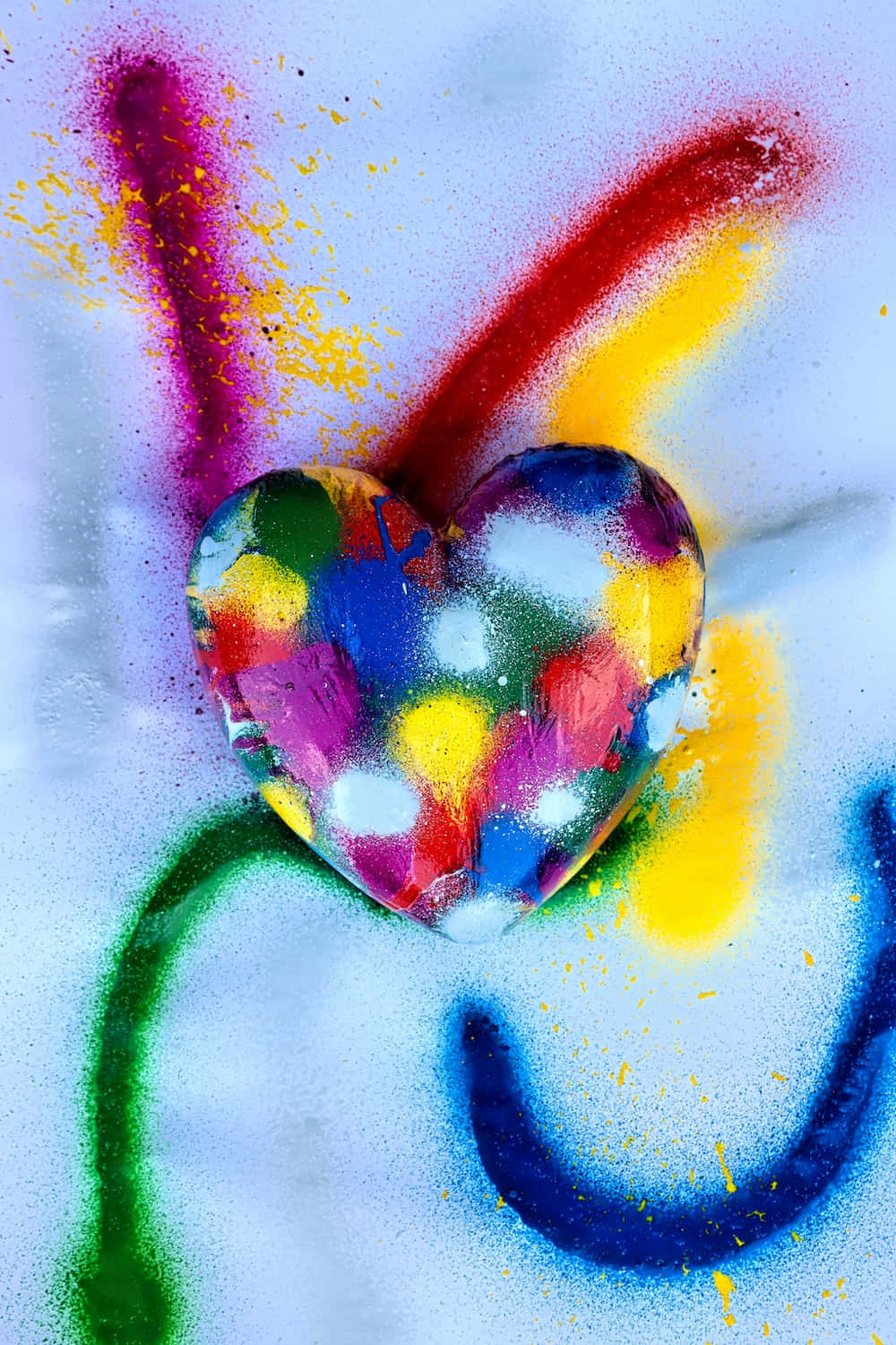 Heart Art 1000 X 1500 Wallpaper Wallpaper