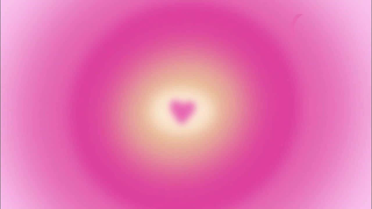 Heart Aura Abstract Background Wallpaper