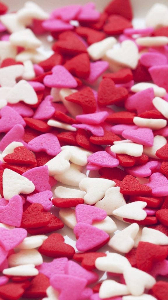 Heart Candies Art Iphone Wallpaper