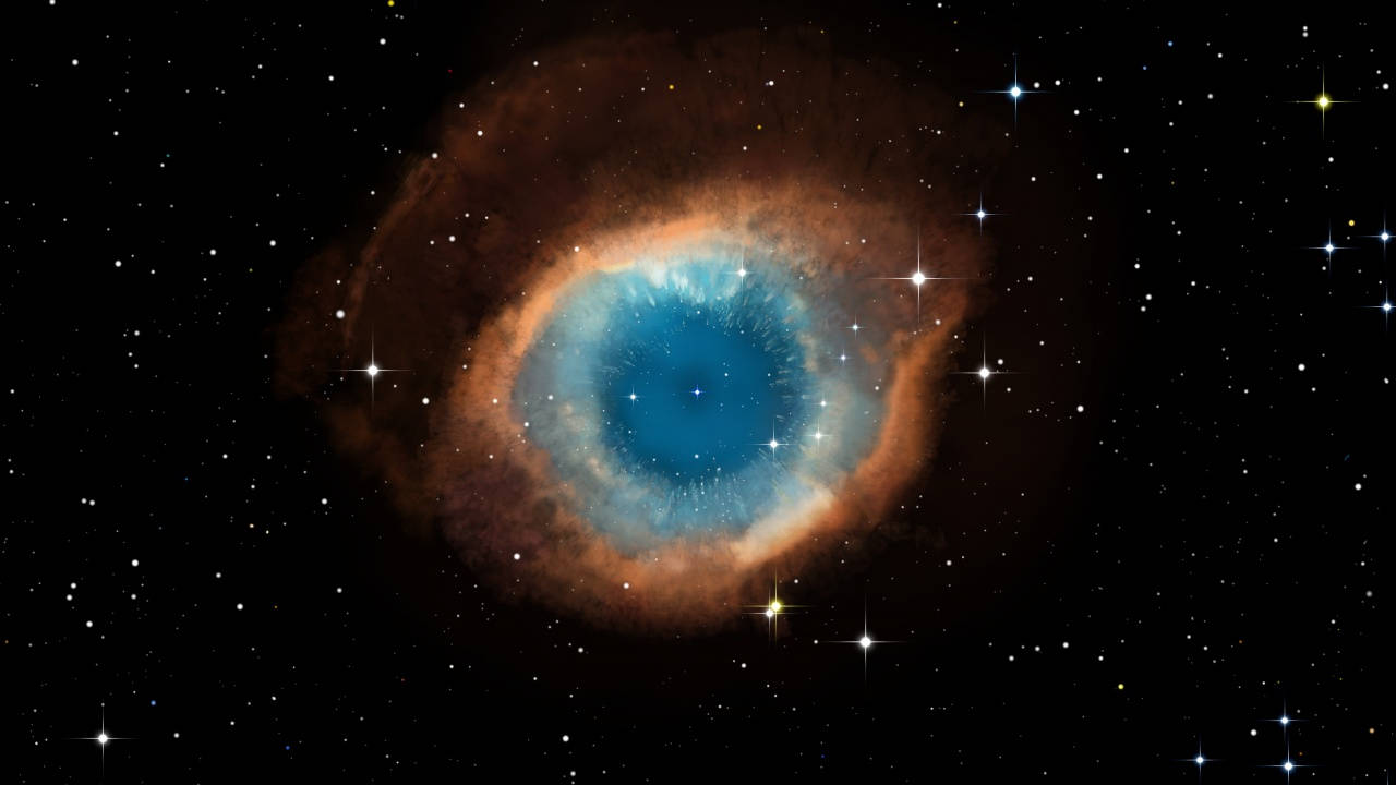 Helix Nebula Aesthetic Galaxy Wallpaper