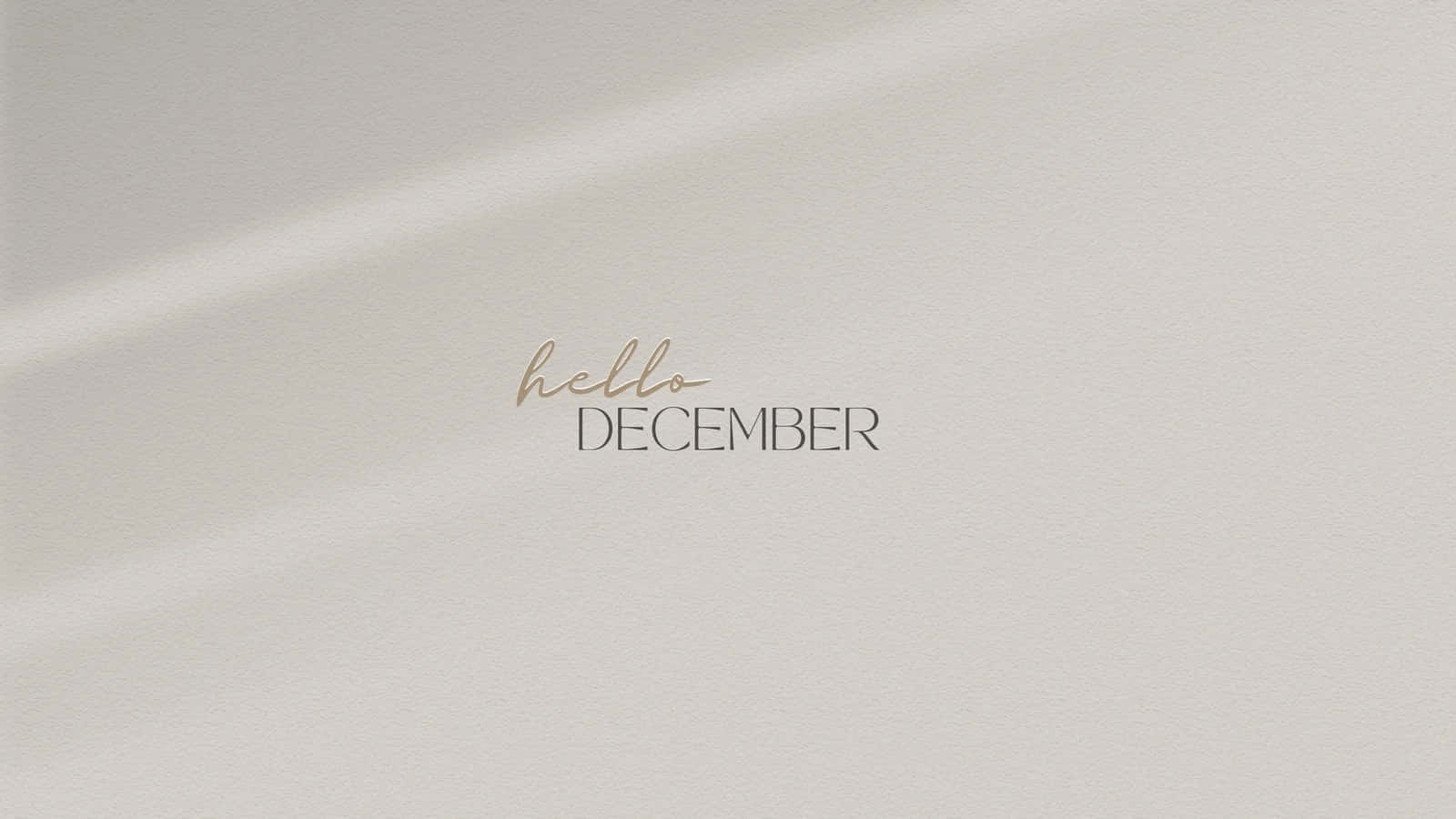 Hello December Desktop Background Wallpaper